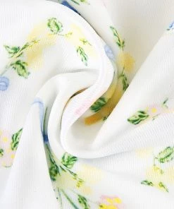 Own Saviour Floral Tie Cami Crop Tees + Tops