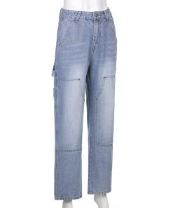 Own Saviour Light Wash Cargo Jeans