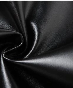 Own Saviour Burgundy/Black Faux Leather Maxi Skirt