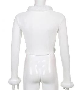 Own Saviour New In White Faux Fur Cardi