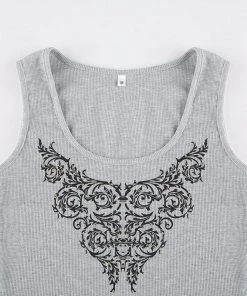 Own Saviour Royal Print Vest Crop