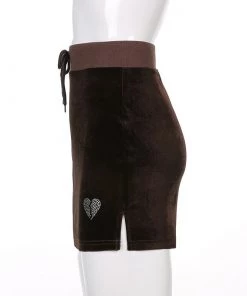 Own Saviour Heartbreak Velvet Velour Mini Skirt