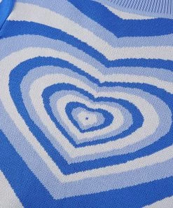 Own Saviour Blue Heart Sweater