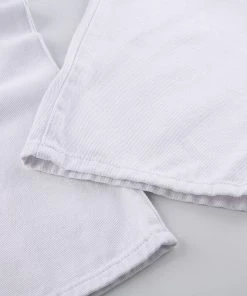 Own Saviour White Split Cut Jeans