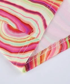 Own Saviour Red Marble Swirl Mini Dress