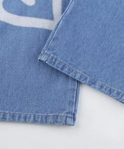 Own Saviour Pants Heart Graffiti Jeans