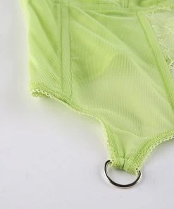 Own Saviour Neon Lace Corset Crop