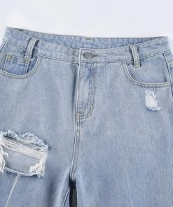 Own Saviour Hole Distress Jeans Pants