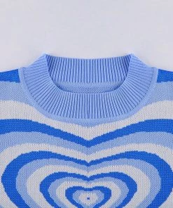Own Saviour Blue Heart Sweater
