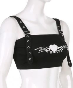 Own Saviour Heart Buckle Crop