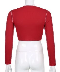 Own Saviour Contrast Tie Up Crop New In