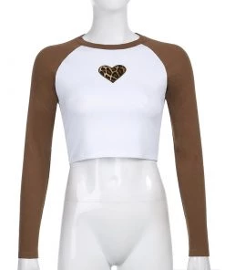 Own Saviour Colour Leopard Heart Raglan Cro