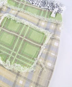 Own Saviour Plaid Paisley Bandana Patchwork Pants