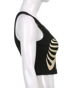 Own Saviour Skeleton Ribs Tank Crop New In