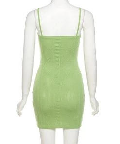 Own Saviour Dresses + Sets Green Knit Mini Dress