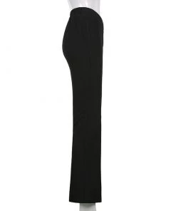 Own Saviour Low V Waist Black Flares
