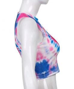 Own Saviour Tees + Tops Tie Dye Heart Tank Crop