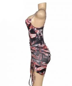 Own Saviour Renaissance Ruched Mini Dress