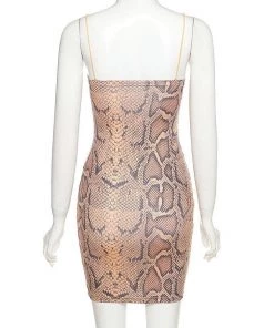 Own Saviour Snake Cut Out Mini Dress