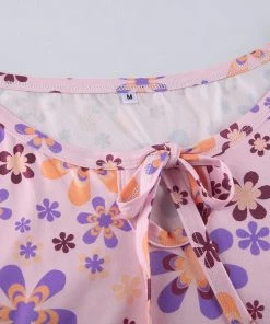 Own Saviour Floral Flare Sleeve Crop New In