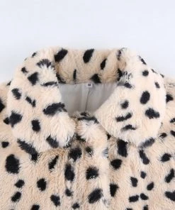Own Saviour Thick Leopard Faux Fur Jacket