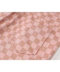 Own Saviour Pink Plaid Flare Pants New In