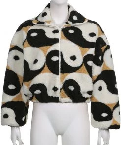 Own Saviour New In Yin Yang Teddy Jacket