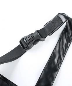 Own Saviour Moto Faux Leather Bust Crop