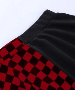 Own Saviour White Checkerboard Splice Mini Skirt New In