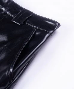 Own Saviour New In Faux Leather Chain Jogger Pants