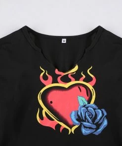 Own Saviour New In Heart Flame Top