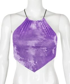 Own Saviour Tie Dye Halter Point Crop
