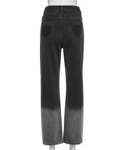 Own Saviour Gradient Heart Pocket Jeans