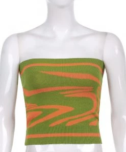 Own Saviour Knit Swirl Tube Top New In