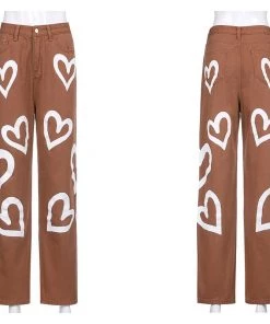 Own Saviour Pants Heart Graffiti Jeans