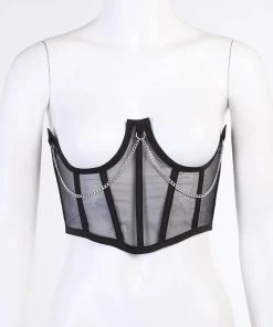 Own Saviour Chain Black Corset