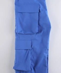 Own Saviour Blue Dip Cargo Pants New In