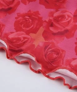 Own Saviour Rose Bow Cami Crop