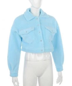 Own Saviour Light Blue Wool Jacket Jackets