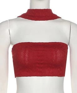 Own Saviour Knitted Halter Crop