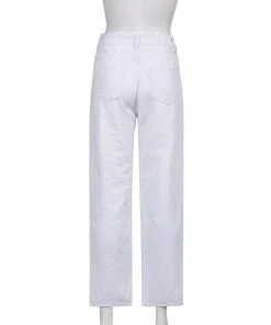 Own Saviour White Split Cut Jeans