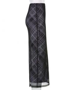 Own Saviour Plaid Y2K Maxi Skirt New In