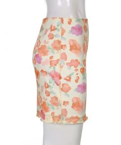 Own Saviour Skirts Floral Mesh Mini Skirt