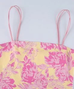 Own Saviour Hawaii Yellow Floral Mini Dress