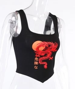 Own Saviour Tees + Tops Dragon Point Crop