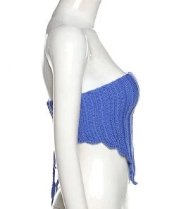 Own Saviour Knitted Point Tube Top