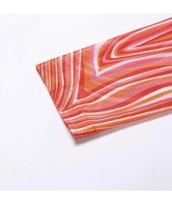 Own Saviour Orange Swirl Mesh Shirt New In