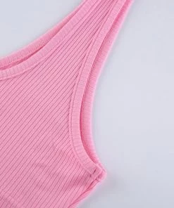 Own Saviour Pink One Shoulder Crop New In