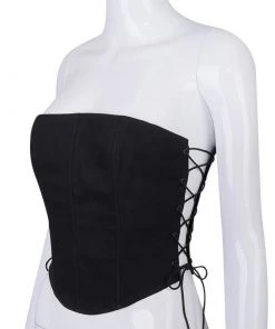 Own Saviour Side Tie Corset Crop New In