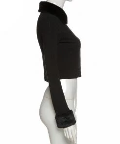 Own Saviour Tees + Tops Faux Fur Trim Cardi